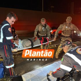 Casal fica ferido em acidente de moto na Avenida Colombo, em Maringá Foto 6 Fotos de Casal fica ferido em acidente de moto na Avenida Colombo, em Maringá