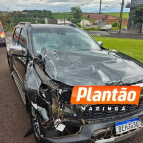Motociclista é intubado e socorrido em estado gravíssimo após acidente com caminhonete em Maringá Foto 2 Fotos de Motociclista é intubado e socorrido em estado gravíssimo após acidente com caminhonete em Maringá