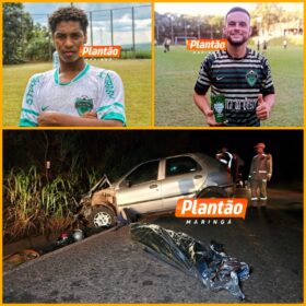Amigos que retornavam de uma partida de futebol morrem em grave acidente no Contorno Sul em Maringá Foto 12 Fotos de Amigos que retornavam de uma partida de futebol morrem em grave acidente no Contorno Sul em Maringá