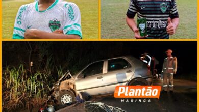 Fotos de Amigos que retornavam de uma partida de futebol morrem em grave acidente no Contorno Sul em Maringá