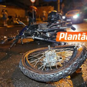 Colisão entre ônibus e motocicleta deixa motociclista ferido em Maringá Foto 4 Fotos de Colisão entre ônibus e motocicleta deixa motociclista ferido em Maringá