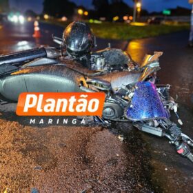 Colisão entre ônibus e motocicleta deixa motociclista ferido em Maringá Foto 5 Fotos de Colisão entre ônibus e motocicleta deixa motociclista ferido em Maringá