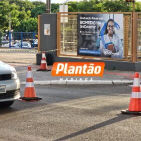 Esquadrão antibombas de Curitiba é acionado após mala suspeita ser deixada em frente à Unicesumar, em Maringá Foto 1 Fotos de Esquadrão antibombas de Curitiba é acionado após mala suspeita ser deixada em frente à Unicesumar, em Maringá