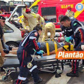 Idoso é intubado após grave acidente em Maringá Foto 3 Fotos de Idoso é intubado após grave acidente em Maringá