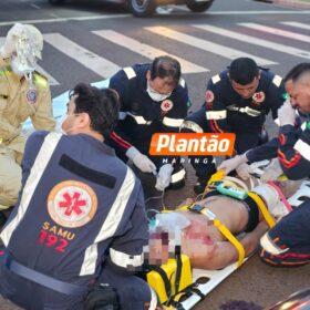 Motociclista sofre ferimentos graves em acidente na Avenida Carlos Borges, em Maringá Foto 8 Fotos de Motociclista sofre ferimentos graves em acidente na Avenida Carlos Borges, em Maringá