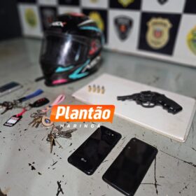 Três adolescentes são apreendidos após roubo e atirarem contra veículo em Maringá Foto 6 Fotos de Três adolescentes são apreendidos após roubo e atirarem contra veículo em Maringá