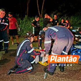 Motociclista é intubado após queda de moto em Maringá Foto 2 Fotos de Motociclista é intubado após queda de moto em Maringá