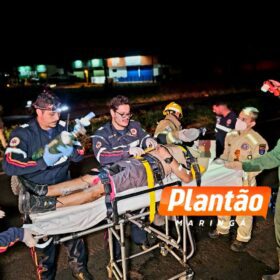 Motociclista fica gravemente ferido após bater na traseira de caminhão em Maringá Foto 5 Fotos de Motociclista fica gravemente ferido após bater na traseira de caminhão em Maringá