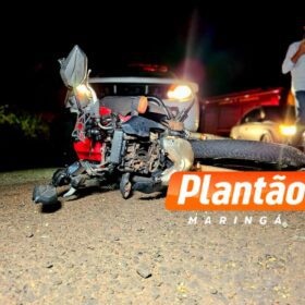 Motociclista fica gravemente ferido após bater na traseira de caminhão em Maringá Foto 4 Fotos de Motociclista fica gravemente ferido após bater na traseira de caminhão em Maringá