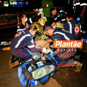 Motociclista fica gravemente ferido após bater na traseira de caminhão em Maringá Foto 8 Fotos de Motociclista fica gravemente ferido após bater na traseira de caminhão em Maringá