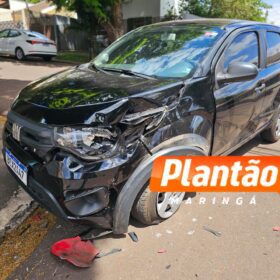 Motociclista sofre ferimentos graves após carro avança preferencial em Maringá Foto 3 Fotos de Motociclista sofre ferimentos graves após carro avança preferencial em Maringá