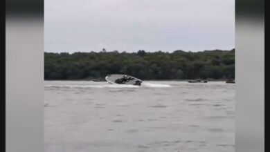 Fotos de Acidente entre lanchas durante torneio de pesca no Paraná deixa um desaparecido e vários feridos; vídeo