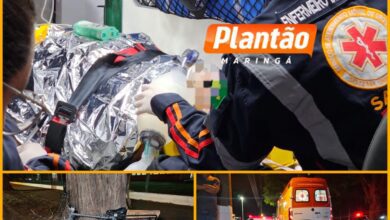 Fotos de Ciclista de 65 anos é atropelado por moto e fica em estado gravíssimo em Maringá