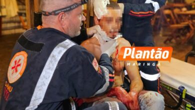 Fotos de Homem é esfaqueado no terminal intermodal de Maringá e fica em estado grave