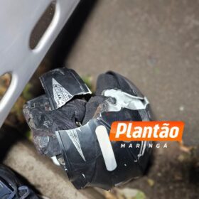 Motociclista é intubado após bater em outra moto e ser arremessado contra carro estacionado em Maringá Foto 4 Fotos de Motociclista é intubado após bater em outra moto e ser arremessado contra carro estacionado em Maringá
