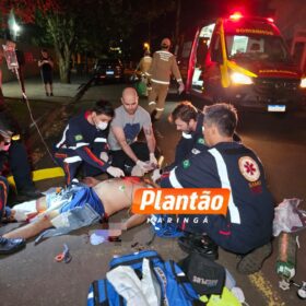 Motociclista é intubado após bater em outra moto e ser arremessado contra carro estacionado em Maringá Foto 8 Fotos de Motociclista é intubado após bater em outra moto e ser arremessado contra carro estacionado em Maringá