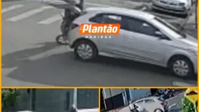 Fotos de Motociclista fica ferido após carro avançar preferencial em Sarandi