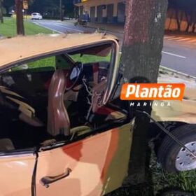 Motorista sem habilitação perde controle e bate opala contra árvore em Maringá Foto 5 Fotos de Motorista sem habilitação perde controle e bate opala contra árvore em Maringá