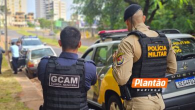 Fotos de Trio com carro roubado é preso após perseguição em Maringá