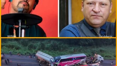 Fotos de Vítimas de acidente entre caminhão e ônibus na BR-272 são identificadas