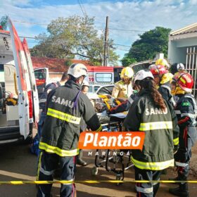 Casal fica preso às ferragens após colisão em Maringá, o acidente foi registrado por uma câmera de segurança Foto 6 Fotos de Casal fica preso às ferragens após colisão em Maringá, o acidente foi registrado por uma câmera de segurança