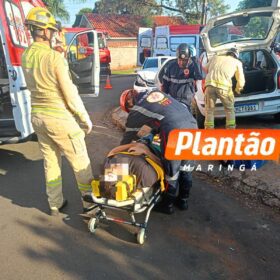 Casal fica preso às ferragens após colisão em Maringá, o acidente foi registrado por uma câmera de segurança Foto 8 Fotos de Casal fica preso às ferragens após colisão em Maringá, o acidente foi registrado por uma câmera de segurança