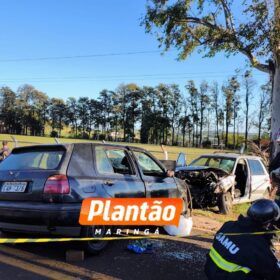 Colisão frontal na PR-455 deixa um morto e quatro feridos, um em estado grave Foto 1 Fotos de Colisão frontal na PR-455 deixa um morto e quatro feridos, um em estado grave