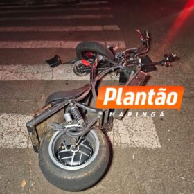Câmera de segurança registra acidente envolvendo moto elétrica e ônibus da TCCC em Maringá Foto 2 Fotos de Câmera de segurança registra acidente envolvendo moto elétrica e ônibus da TCCC em Maringá
