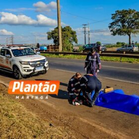 Homem morre atropelado ao tentar atravessar a BR-376, em Maringá Foto 3 Fotos de Homem morre atropelado ao tentar atravessar a BR-376, em Maringá