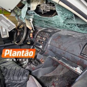 Jovem de 20 anos fica gravemente ferido após colisão com carreta em Maringá Foto 3 Fotos de Jovem de 20 anos fica gravemente ferido após colisão com carreta em Maringá