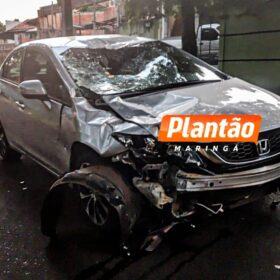 Motociclista foge da polícia, causa grave acidente e é intubado em Maringá Foto 2 Fotos de Motociclista foge da polícia, causa grave acidente e é intubado em Maringá