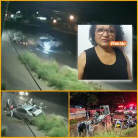 Fotos de Câmera registra acidente que matou idosa no Contorno Sul de Maringá
