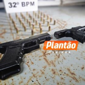 Fotos de Dupla é presa com pistolas 9 mm durante patrulhamento da PM em Sarandi