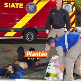 Homem é baleado após atacar policiais durante abordagem em Maringá Foto 1 Fotos de Homem é baleado após atacar policiais durante abordagem em Maringá