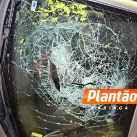 Fotos de Câmera registra acidente que matou idosa no Contorno Sul de Maringá
