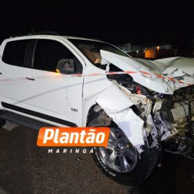 Fotos de Câmera registra acidente que matou idosa no Contorno Sul de Maringá