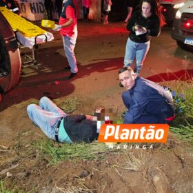 Fotos de Câmera registra acidente que matou idosa no Contorno Sul de Maringá
