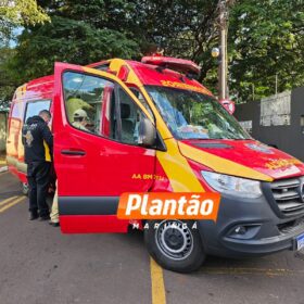 Fotos de Câmera registra homem sendo atropelado por motocicleta em Maringá