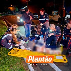 Motoboy fica gravemente ferido após carro avançar preferencial em Maringá Foto 9 Fotos de Motoboy fica gravemente ferido após carro avançar preferencial em Maringá
