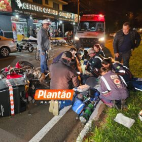 Motoboy fica gravemente ferido após carro avançar preferencial em Maringá Foto 6 Fotos de Motoboy fica gravemente ferido após carro avançar preferencial em Maringá