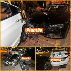 Motorista de Audi A7 provoca acidente e foge após colidir com seis veículos em Maringá Foto 1 Fotos de Motorista de Audi A7 provoca acidente e foge após colidir com seis veículos em Maringá