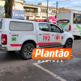 Fotos de Mulher sofre ferimentos graves após colisão entre carro e moto em Maringá; veja o flagrante