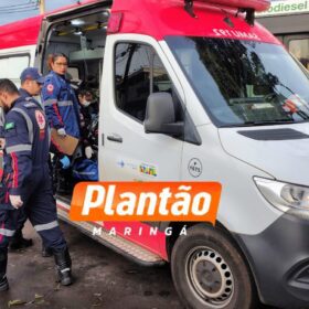 Fotos de Mulher sofre ferimentos graves após colisão entre carro e moto em Maringá; veja o flagrante