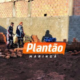 Trabalhador fica ferido após queda em obra no Jardim de Monique, em Maringá Foto 1 Fotos de Trabalhador fica ferido após queda em obra no Jardim de Monique, em Maringá