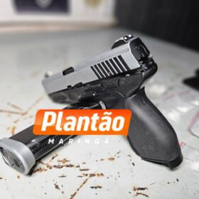 Fotos de Dupla é presa em Maringá após ostentar arma em rede social; GCM apreende drogas e pistola adaptada