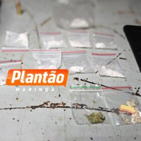Fotos de Dupla é presa em Maringá após ostentar arma em rede social; GCM apreende drogas e pistola adaptada