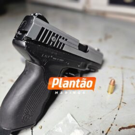 Fotos de Dupla é presa em Maringá após ostentar arma em rede social; GCM apreende drogas e pistola adaptada