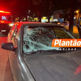Fotos de Garçom é intubado após ser atropelado na Avenida Cerro Azul, em Maringá
