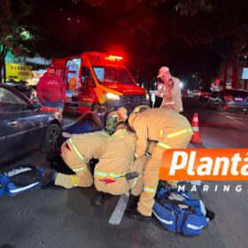Fotos de Garçom é intubado após ser atropelado na Avenida Cerro Azul, em Maringá