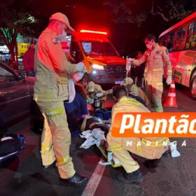 Fotos de Garçom é intubado após ser atropelado na Avenida Cerro Azul, em Maringá